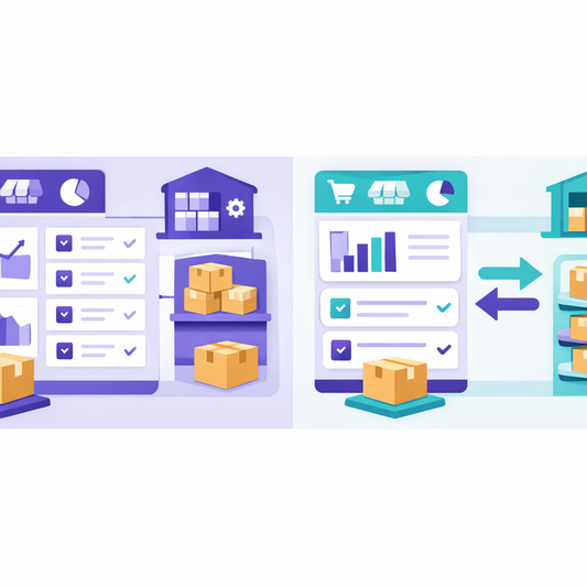 Illustration comparing DSers and Zendrop dropshipping automation apps for Shopify
